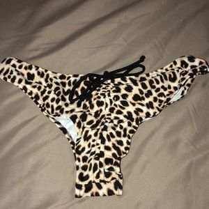 Ruched back bikini bottom